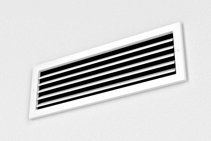 air vent on wall