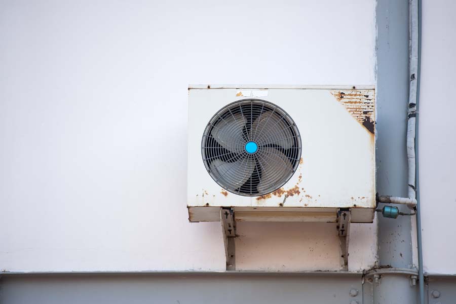 Air Conditioning Equipment outside of an Hold House